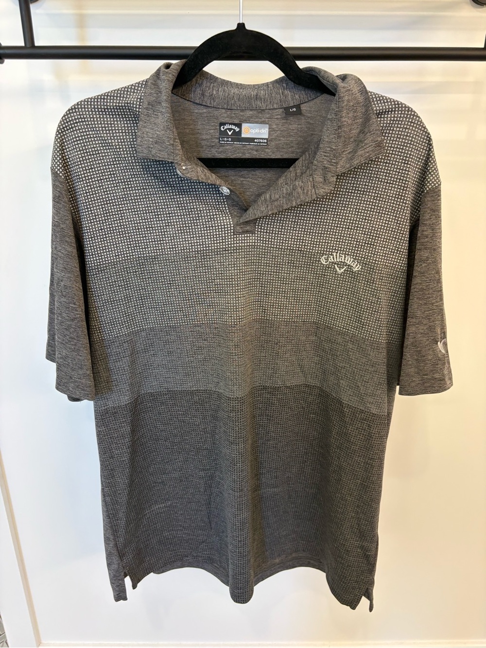 Callaway Gray Gradient Golf Polo